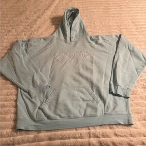 Light Blue Hooded Sweatshirt